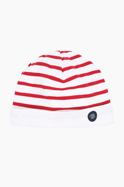 Bonnet "Morgan" Kids en Coton Epais blanc braise