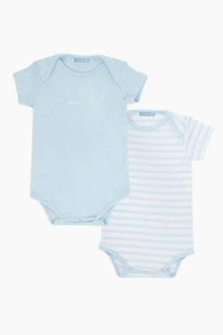 Lot de 2 Bodies "Yannig" Baby en Coton blanc nuage