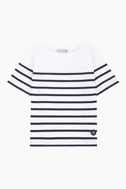 Marinière "Etel" Kids en Coton blanc navire