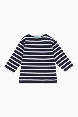 Marinière "Loctudy" Baby en Coton Epais navire blanc