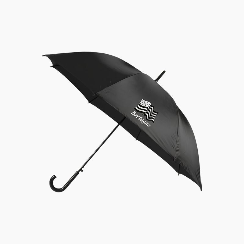 Parapluie Canne Noir Drapeau Breton