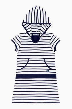 Robe "Balancelle" Kids en Coton Epais blanc navire