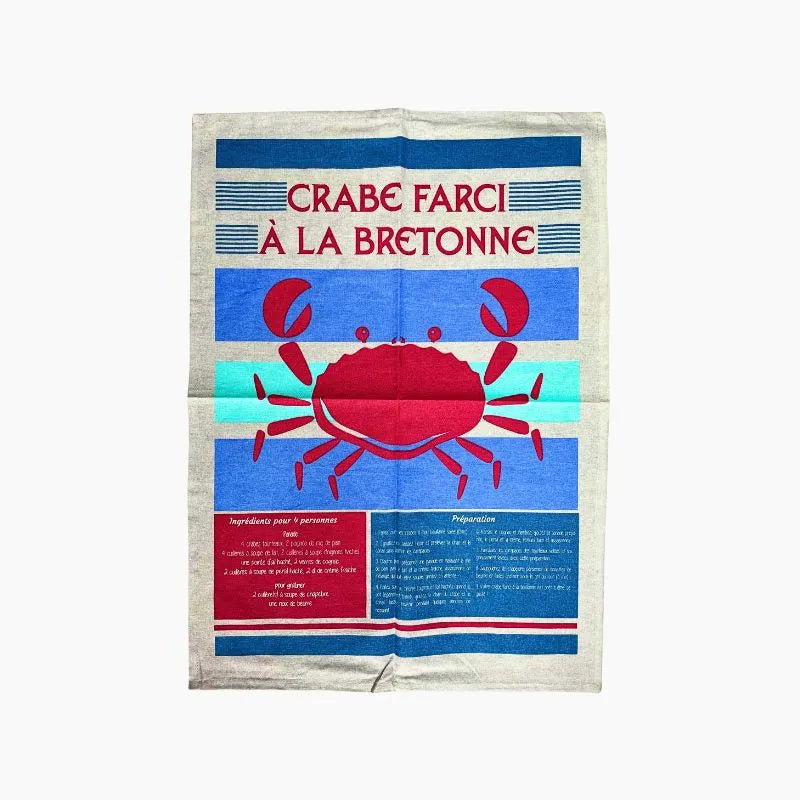 Torchon Crabe Farci à la Bretonne