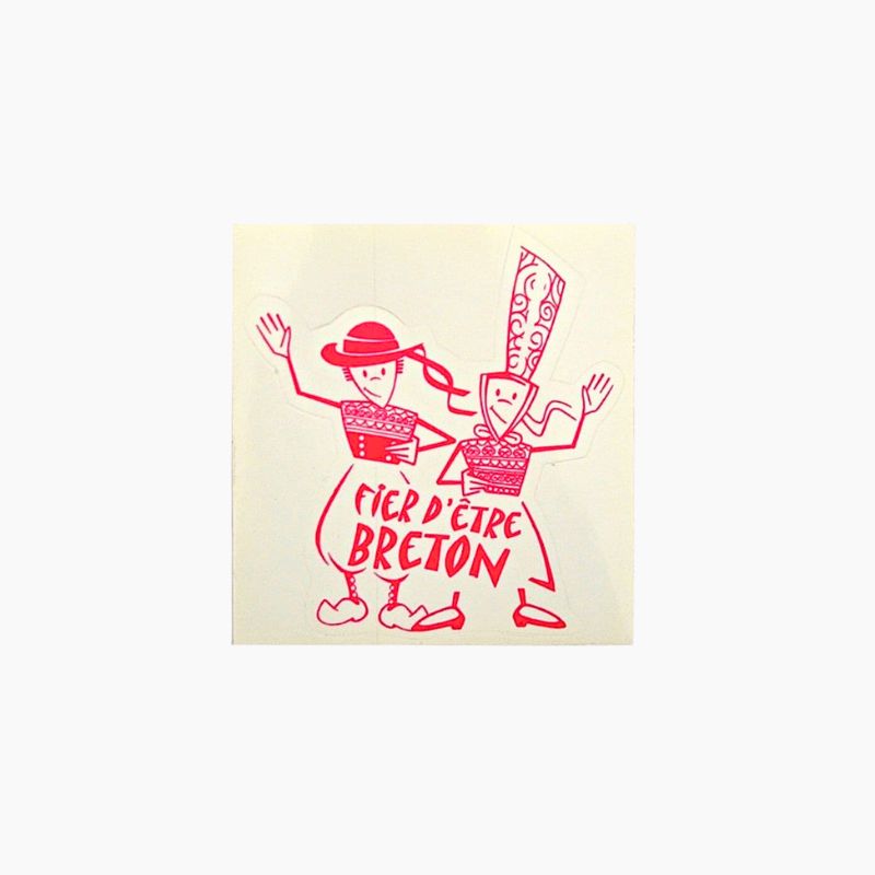 Autocollant Fier d'Etre Breton rose