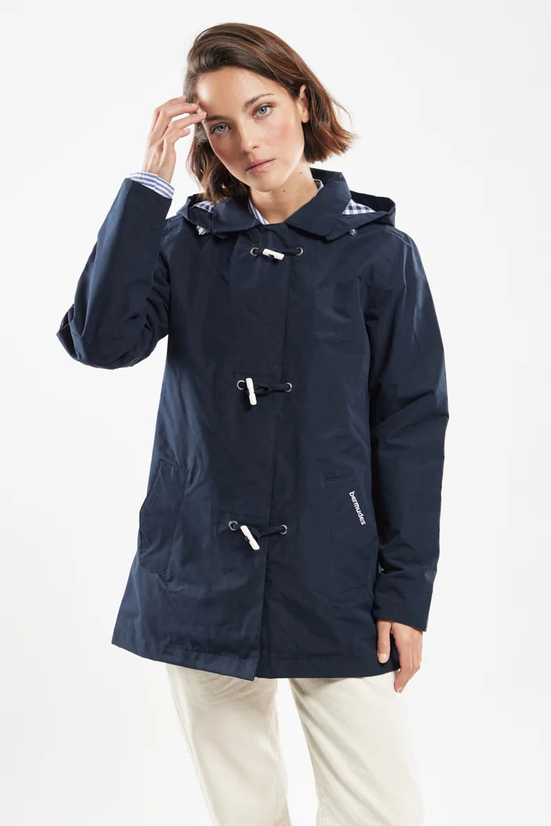 Ciré Imperméable Bébé Breizh Ocean TUDY - Style Marin Avec Capuche Rayée 6-24 Mois