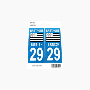 Autocollant Plaque de Voiture 29