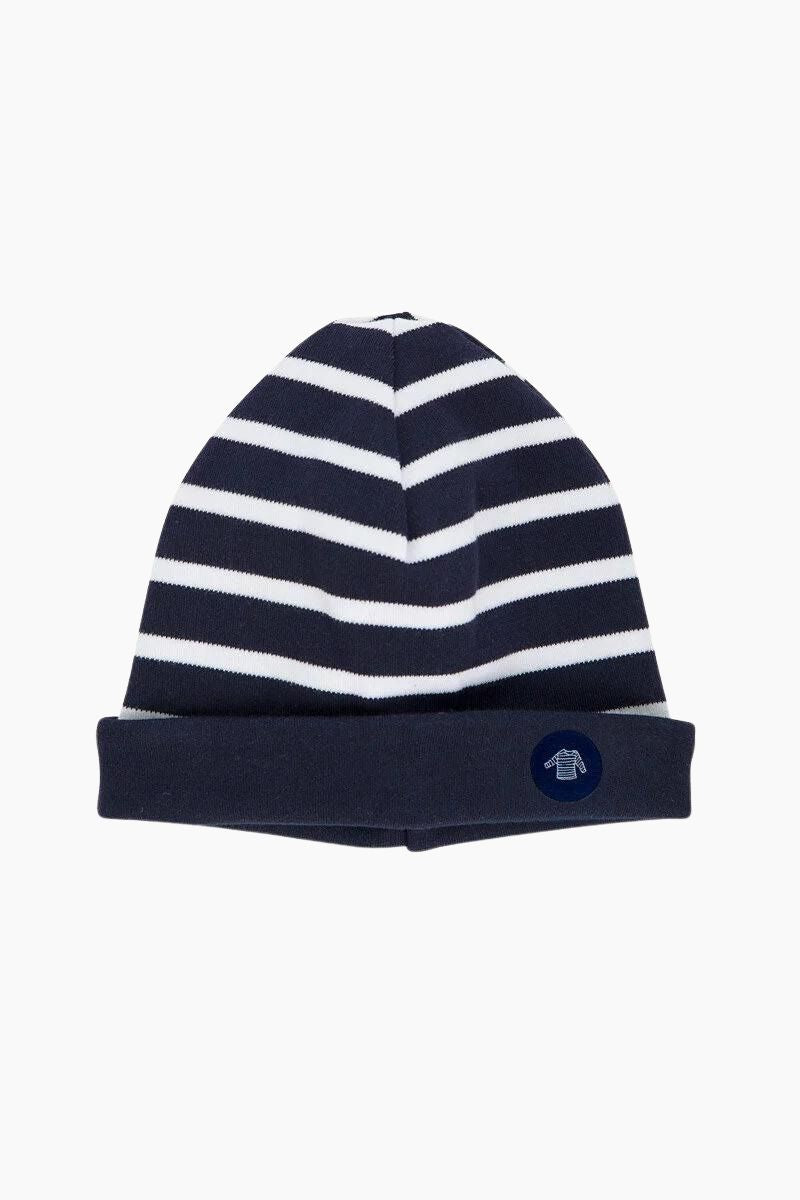 Bonnet "Morgan" Baby en Coton Epais navire blanc