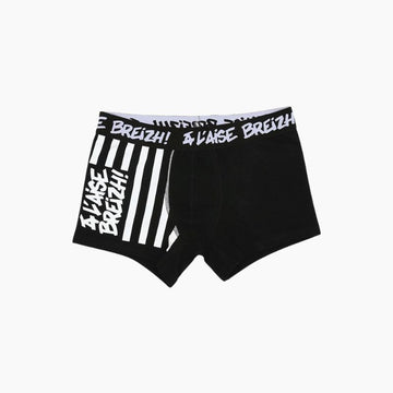 Boxer A l'Aise Breizh drapeau noir