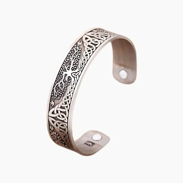 Bracelet Breton Acier Arbre De Vie