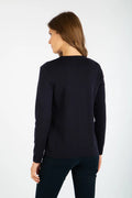 Cardigan-Vannes-maille-haute-densite-dos