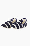 Chaussons Rayés en Laine du 32 au 34 navire nature 2
