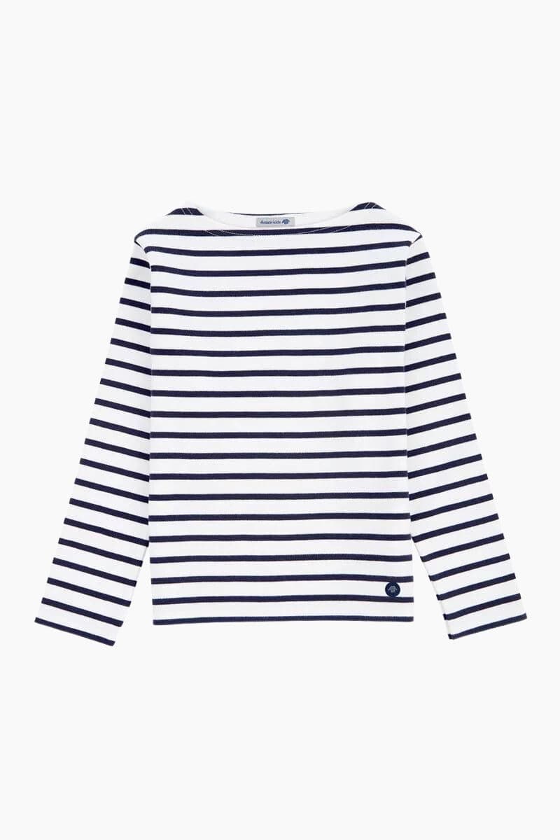 Marinière "Loctudy" Kids en Coton blanc navire
