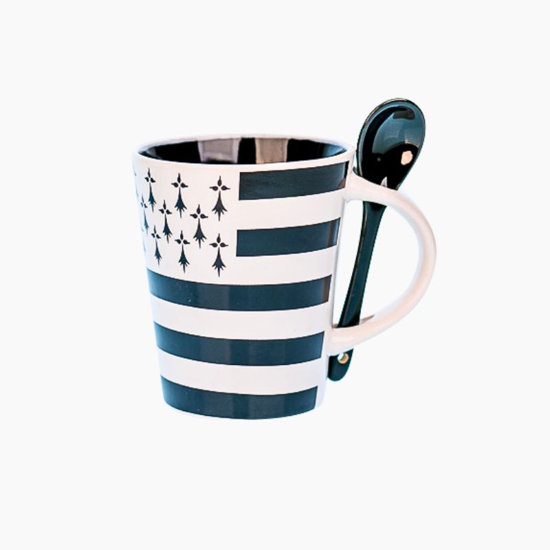 Mug Gwenn Ha Du avec Cuillère