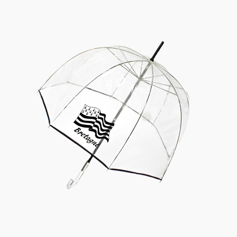 Parapluie Cloche Transparent Drapeau Breton