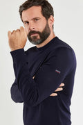 Pull-Damgan-couleur-marine-en-laine-merinos1
