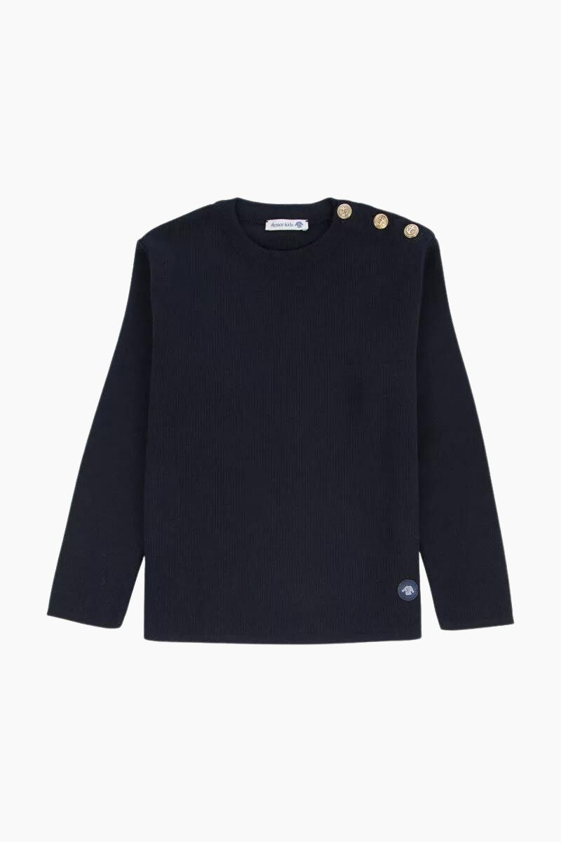 Pull Marin Rayé "Riec" Kids en Laine et Acrylique navire