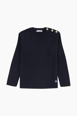 Pull Marin Uni "Riec" Kids en Laine et Acrylique navire