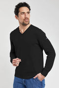Pull-col-V-Henvic-couleur-noir