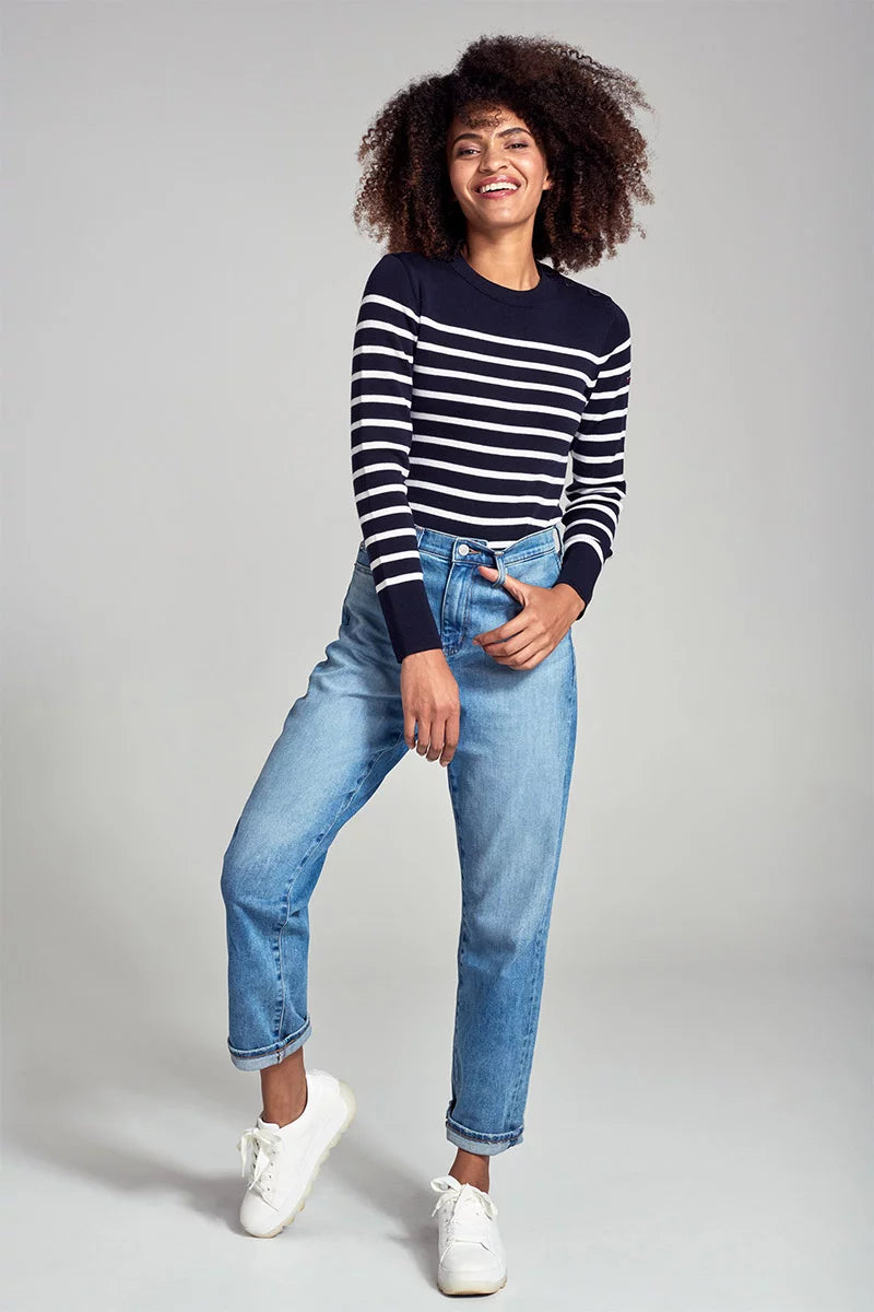 Pull marin rayé hotsell