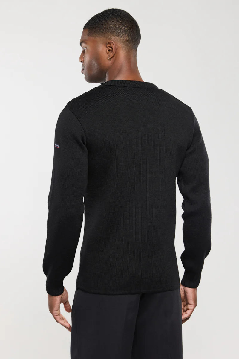 Pull-marin-uni-Fouesnant-noir-dos