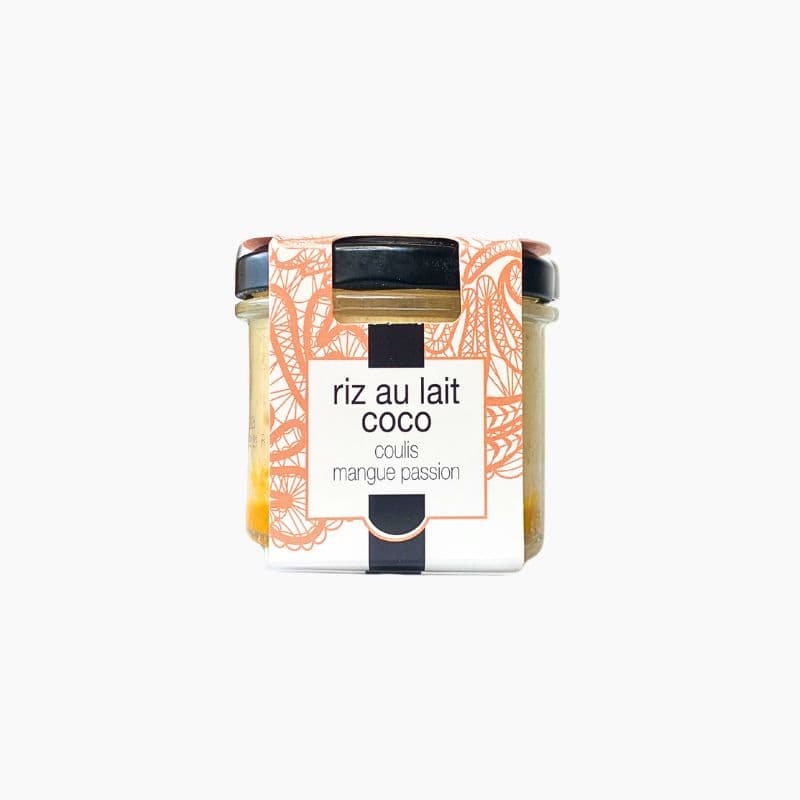 Riz au Lait Coco, Coulis Mangue Passion
