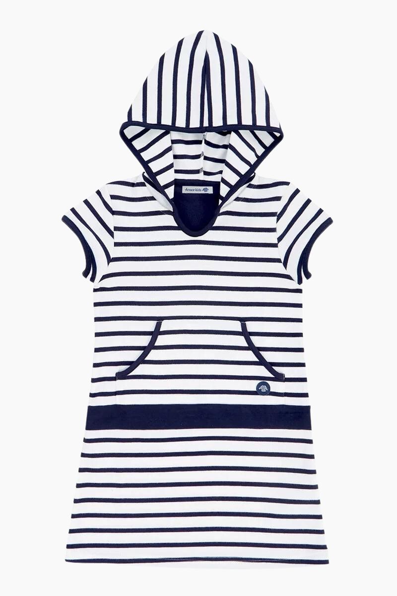 Robe "Balancelle" Kids en Coton Epais blanc navire