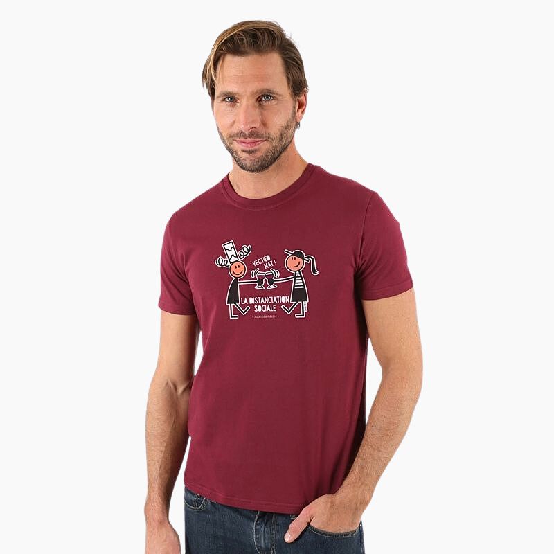 T-Shirt Distanciation Homme - À l'Aise Breizh
