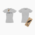 T-Shirt Gris Sardines - Je Dévore Ma Bretagne recto-verso