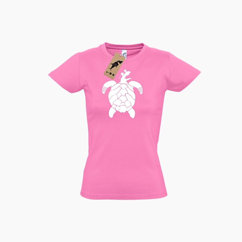 T-Shirt Rose Tortue - Je dévore ma Bretagne