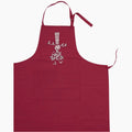 Tablier Brodé Bigoudène bordeaux 1