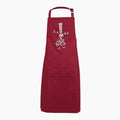 Tablier Brodé Bigoudène bordeaux