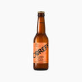 Bouteille de bière Coreff Ambrée Goularz Pur Malt à étiquette orange