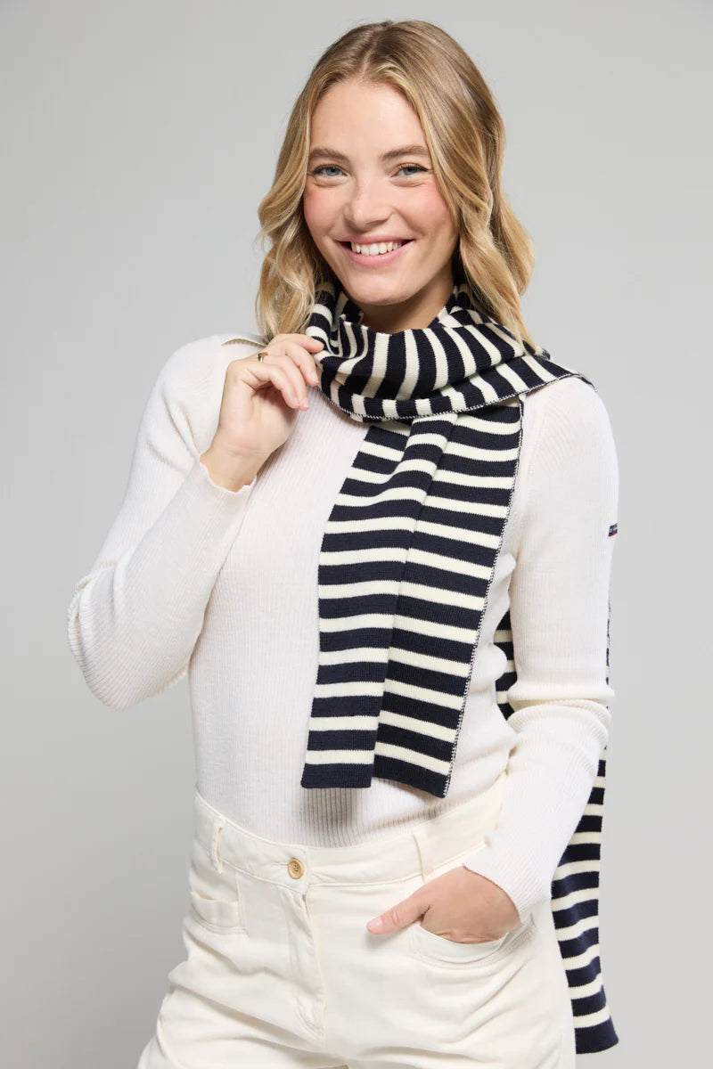 Echarpe Rayée Guidel en Laine