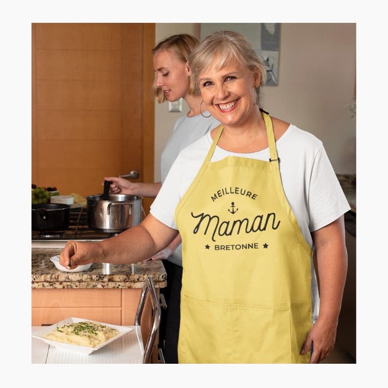 Tablier Meilleure Maman Bretonne sable