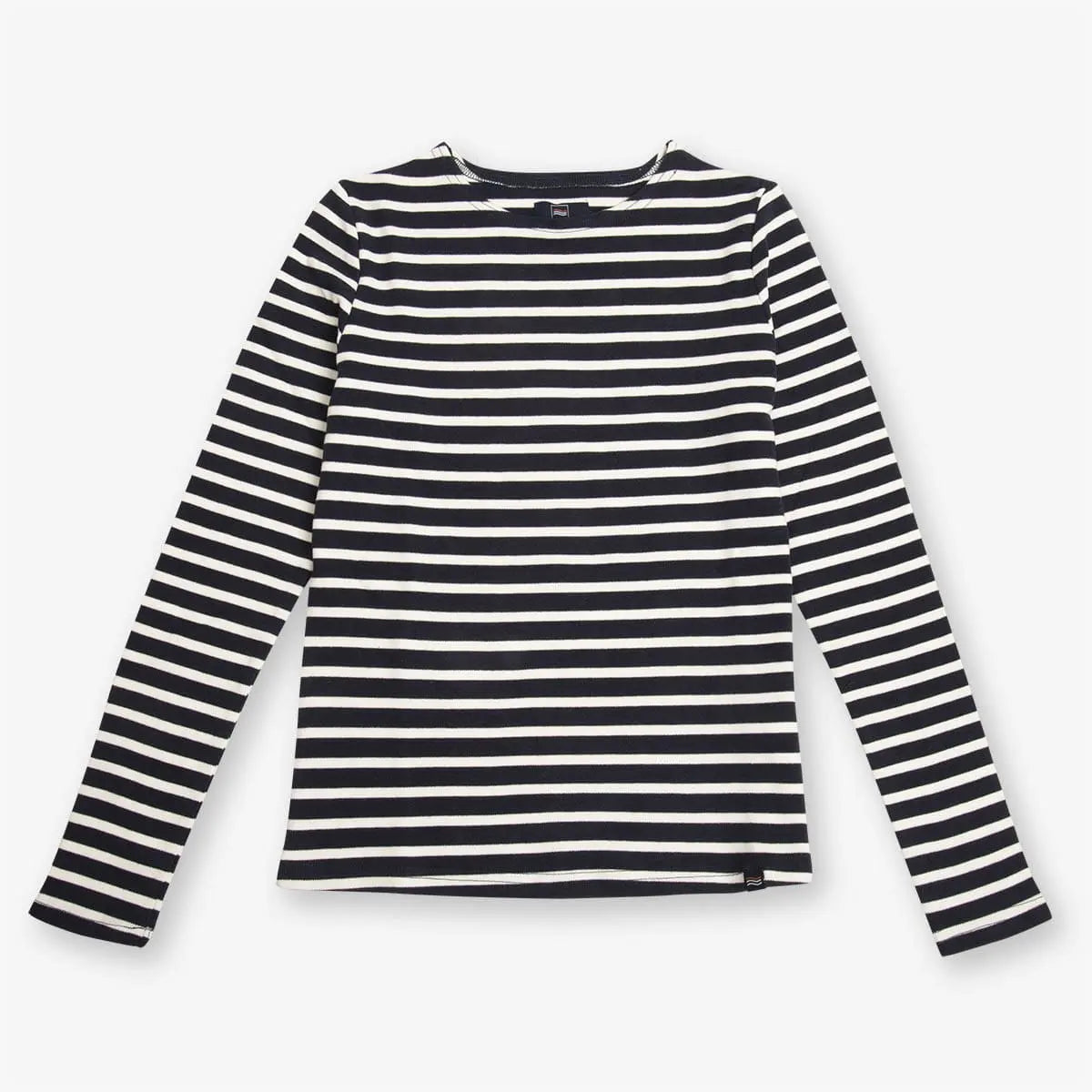 mariniere-femme-manches-longues-morgat-en-coton-Marine-Ecru
