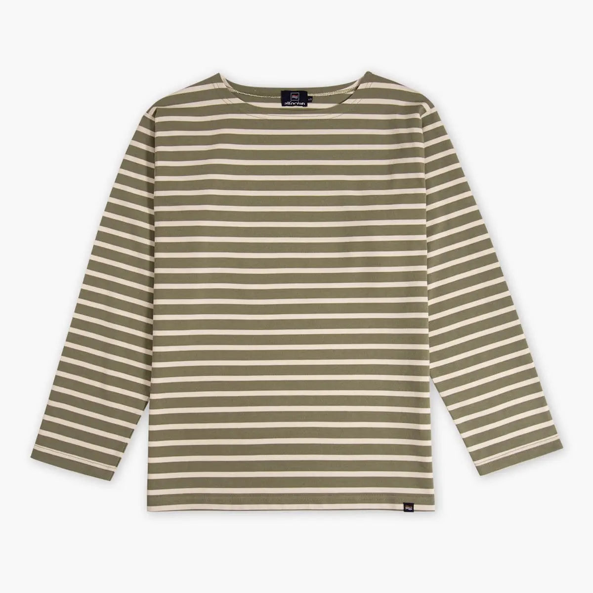mariniere-manches-longues-homme-bosco-Olive-Ecru
