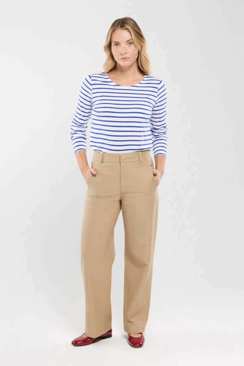 mariniere-plozevet-coton-leger-blanc-etoile-vue-face