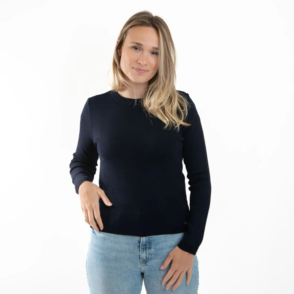 Pull Marin Noir Et Or Miss Jolia - Taille S/M (équivalent L) - Occasion Très Bon état