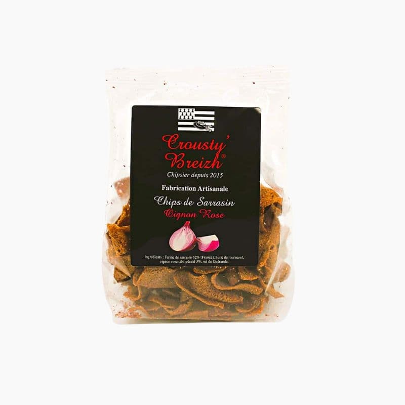 Chips Bretonnes Crousty Breizh apéritives Oignon Rose Artisanales