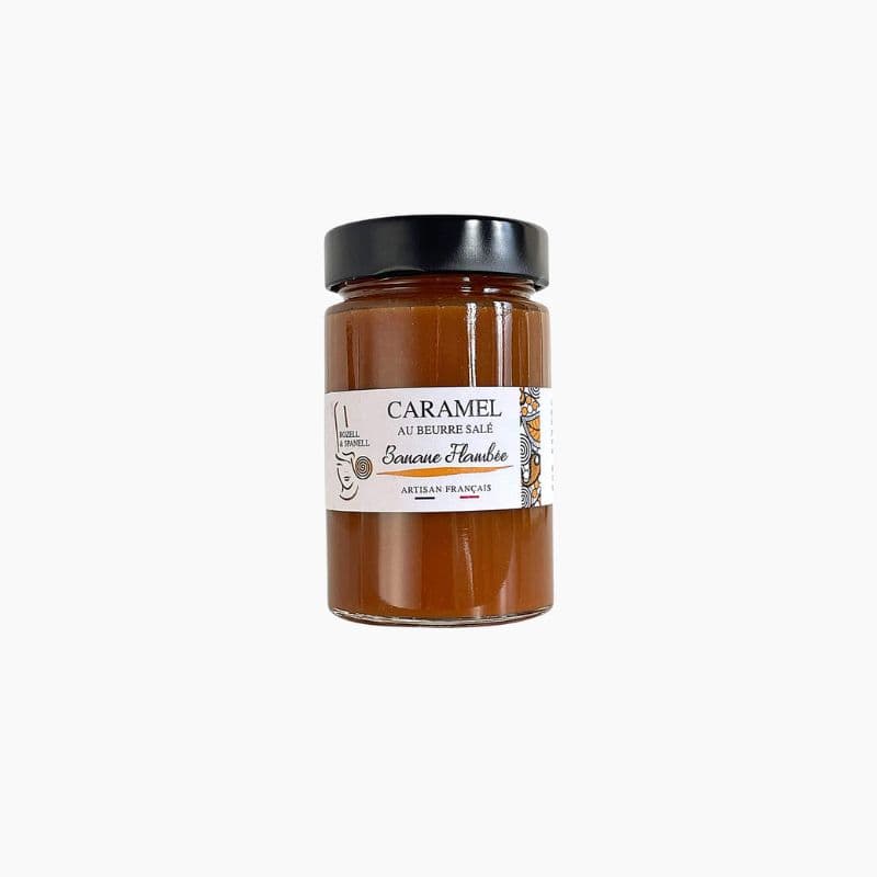 Crème Caramel au Beurre Salé et Banane Flambée