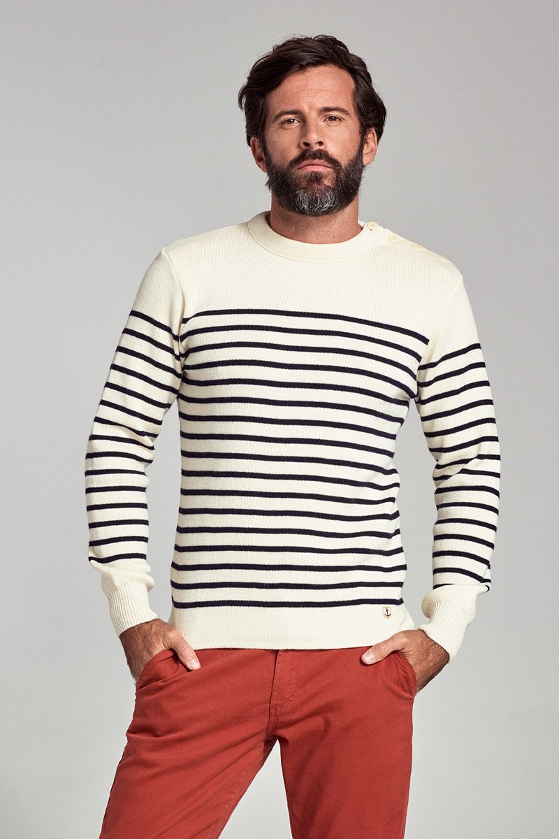 Pull Marin Rayé Molène