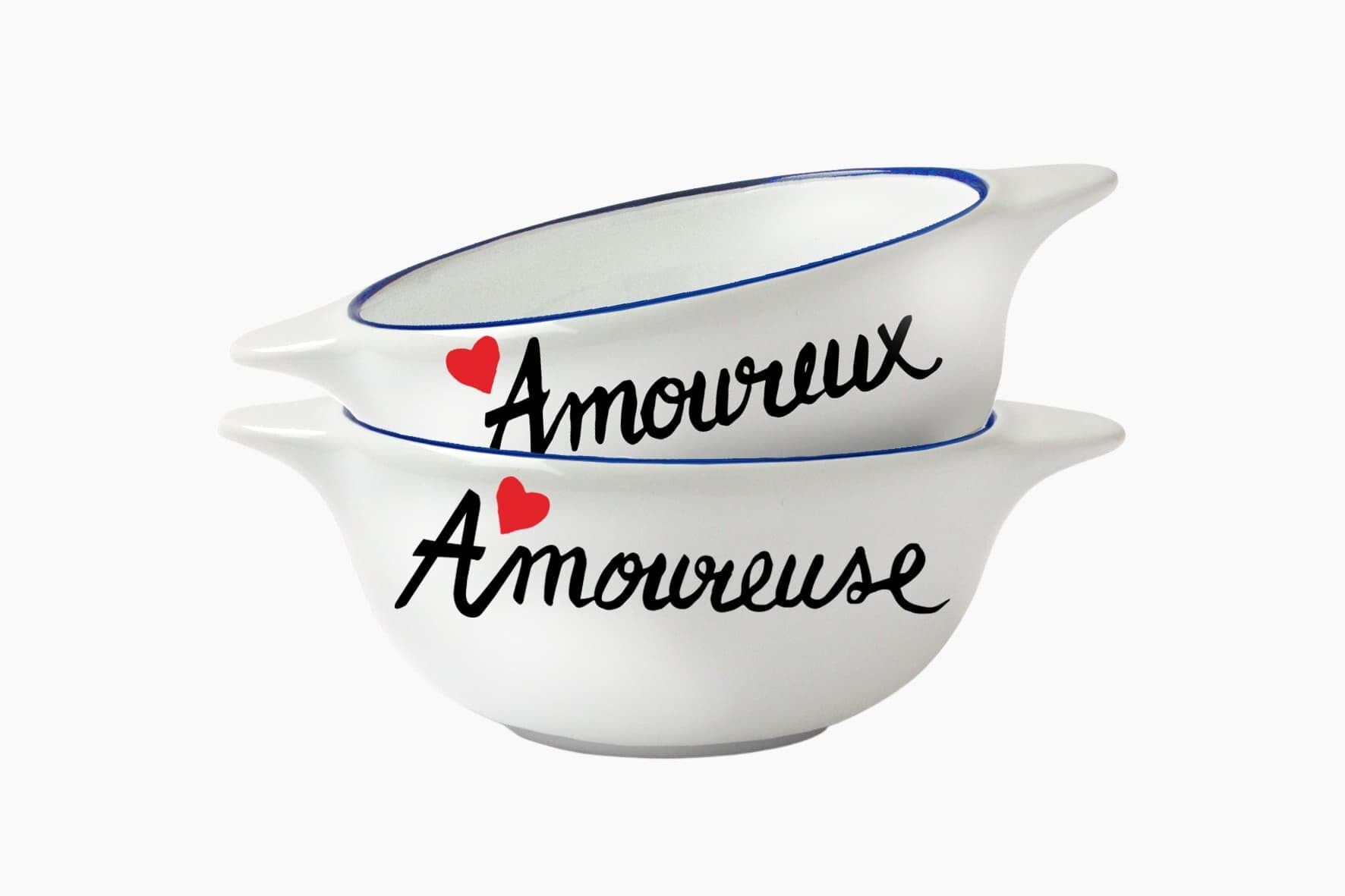 Bol Breton en faïence - Amoureux et amoureuse